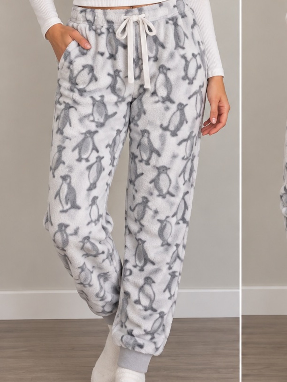 George Women’s Plush Penguin Lounge Pants — Size Large 🐧❄️